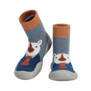 Kids Llama Knit Rubber Sole Walking Shoes size 8 Toddler